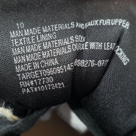 Womens Universal Threads Black & Biege Kimber Sherpa Tongue Boots Memory Size 10 - Picture 4 of 11